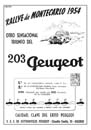 1954 - PEUGEOT 203 MONTECARLO