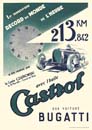 1933 - CASTROL BUGATTI, RECORD DE LA HORA