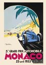 1933 - GRAND PRIX MONACO POSTER