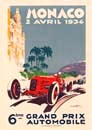 1934 - GRAND PRIX MONACO POSTER