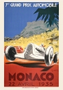 1935 - GRAND PRIX MONACO POSTER