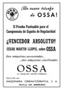 1954 - OSSA TRIUNFO REGULARIDAD